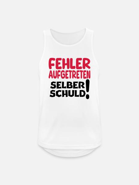 aufgetreten - Männer Tank Top atmungsaktiv - Weiß