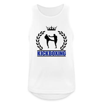 kickboxing - Men's Breathable Tank Top - white - Front - Nick (188cm)