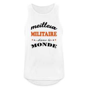 BEST MILITARY IN THE WORLD - Men's Breathable Tank Top - white - Front - Nick (188cm)