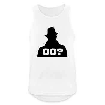 agent_oox - Männer Tank Top atmungsaktiv - Weiß - Vorne - Nick (188cm)