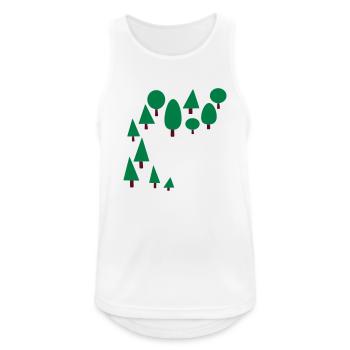 forest - Men's Breathable Tank Top - white - Front - Nick (188cm)
