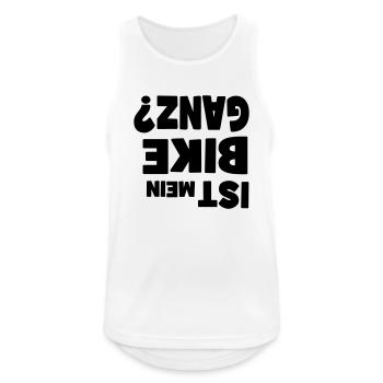 Ist mein Bike ganz? - Männer Tank Top atmungsaktiv - Weiß - Vorne - Nick (188cm)