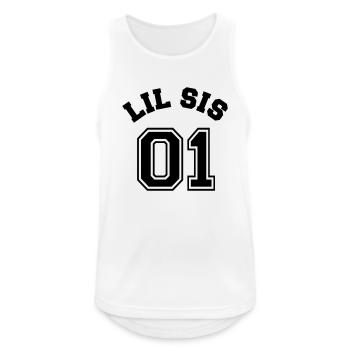 Lil Sis 01 - Little Sister - Men's Breathable Tank Top - white - Front - Nick (188cm)