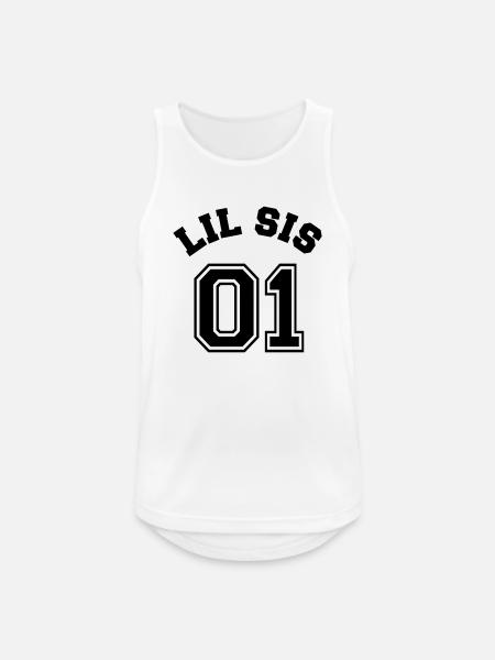 Lil Sis 01 - Little Sister - Men's Breathable Tank Top - white