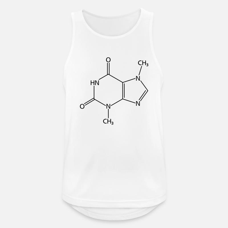 Schokoladen-Molekül - Männer Tank Top atmungsaktiv - Weiß