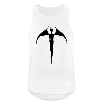 gehörnten Göttin, Frau Heide, gothic, Pan, Faun, - Männer Tank Top atmungsaktiv - Weiß - Vorne - Nick (188cm)