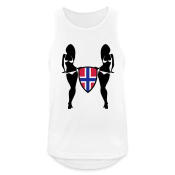 Norway - Men's Breathable Tank Top - white - Front - Nick (188cm)