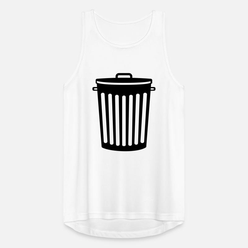 eimer muelleimer muell wegwerfen dreck abfall recy Männer Tank Top atmungsaktiv