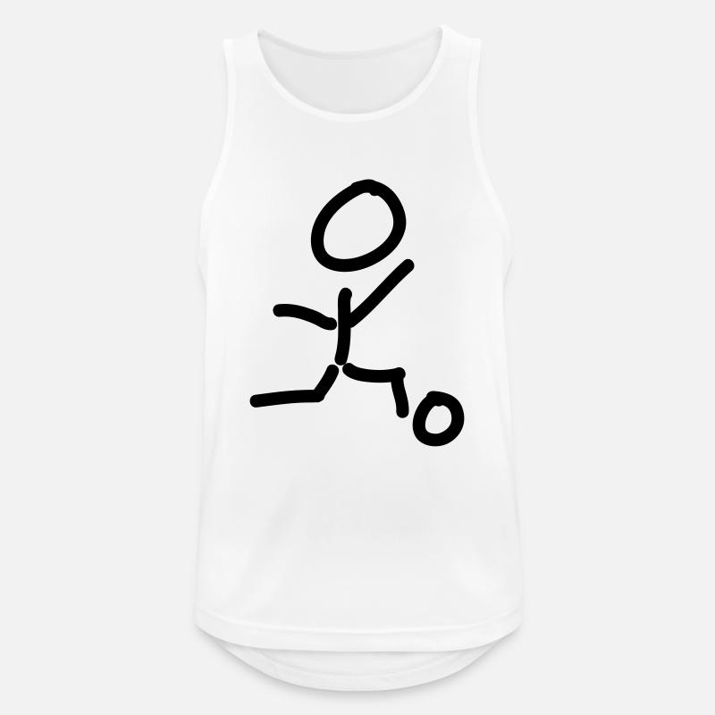 fußball - Männer Tank Top atmungsaktiv - Weiß