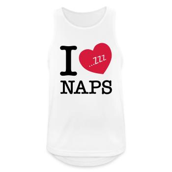 I Love Naps (Zzz) - Men's Breathable Tank Top - white - Front - Nick (188cm)