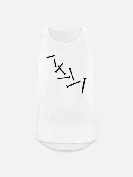 Screw - Men's Breathable Tank Top - white
