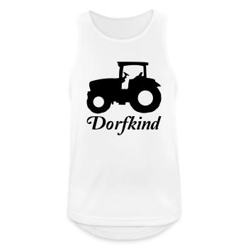 traktor - Männer Tank Top atmungsaktiv - Weiß - Vorne - Nick (188cm)