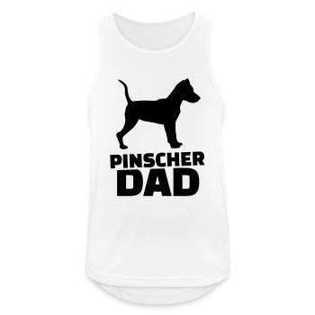 Pinscher Dad - Débardeur respirant Homme - blanc - Devant - Nick (188cm)
