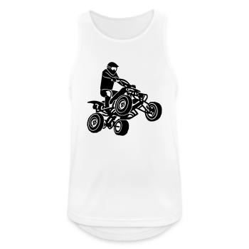 Quad - Débardeur respirant Homme - blanc - Devant - Nick (188cm)