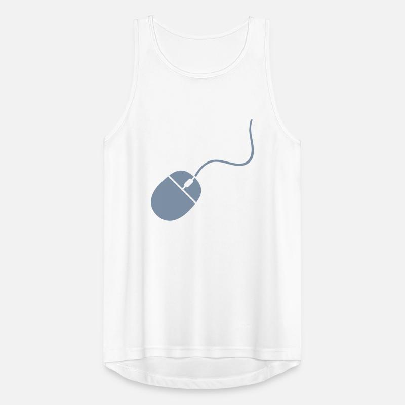 control cool design mouse click computer cable pc Men's Breathable Tank Top