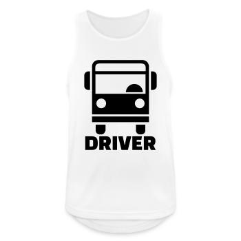 Bus driver - Men's Breathable Tank Top - white - Front - Nick (188cm)
