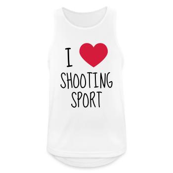 Sportschießen Schütze Sport Sportler Spieler - Männer Tank Top atmungsaktiv - Weiß - Vorne - Nick (188cm)