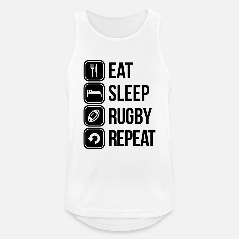 rugby - Men's Breathable Tank Top - white