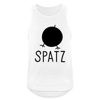 Spatz - Männer Tank Top atmungsaktiv - Weiß - Vorne - Nick (188cm)