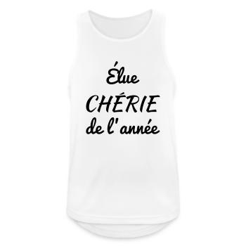 Chéri Love Chérie Amour Femme Mari Valentin - Men's Breathable Tank Top - white - Front - Nick (188cm)