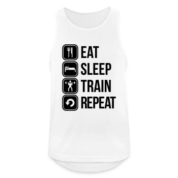 training - Men's Breathable Tank Top - white - Front - Nick (188cm)