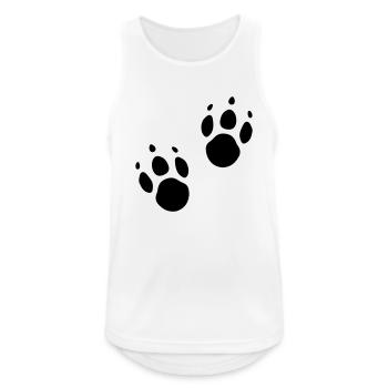 Animal trail Paw print Animal lover - Men's Breathable Tank Top - white - Front - Nick (188cm)