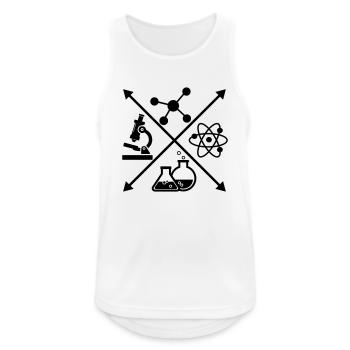 Chemistry - Men's Breathable Tank Top - white - Front - Nick (188cm)