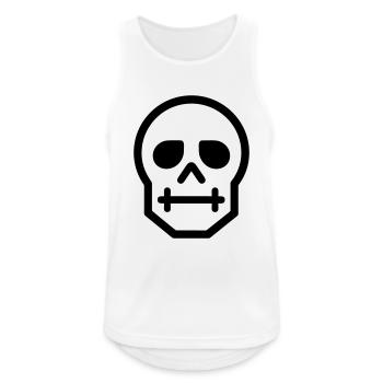 Skull - Men's Breathable Tank Top - white - Front - Nick (188cm)