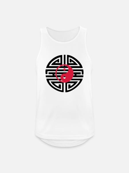 YIN & YANG - Tattoo 05 - Men's Breathable Tank Top - white