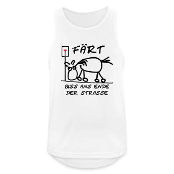 Färt Biss ans Ende der St - Männer Tank Top atmungsaktiv - Weiß - Vorne - Nick (188cm)
