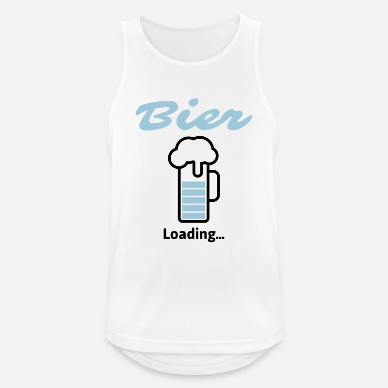 Bier Loading... - Männer Tank Top atmungsaktiv - Weiß