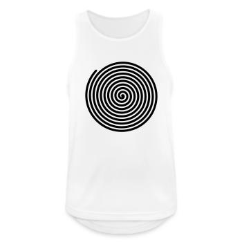 archimedische__spirale_55x55 - Männer Tank Top atmungsaktiv - Weiß - Vorne - Nick (188cm)