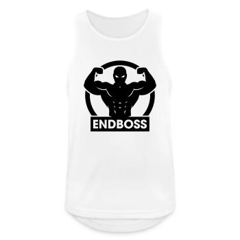 Endboss Bodybuilder - Men's Breathable Tank Top - white - Front - Nick (188cm)
