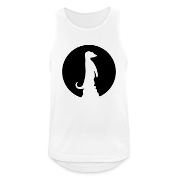 Suricate - Débardeur respirant Homme - blanc - Devant - Nick (188cm)