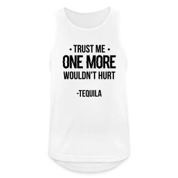 Trust Me Tequila - Men's Breathable Tank Top - white - Front - Nick (188cm)