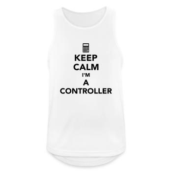 Controller - Männer Tank Top atmungsaktiv - Weiß - Vorne - Nick (188cm)