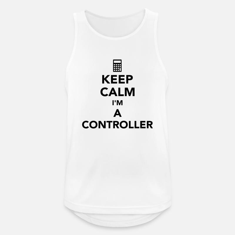 Controller - Männer Tank Top atmungsaktiv - Weiß