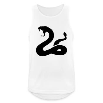 snake - Men's Breathable Tank Top - white - Front - Nick (188cm)