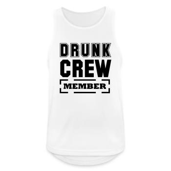 drunk crew member - Men's Breathable Tank Top - white - Front - Nick (188cm)