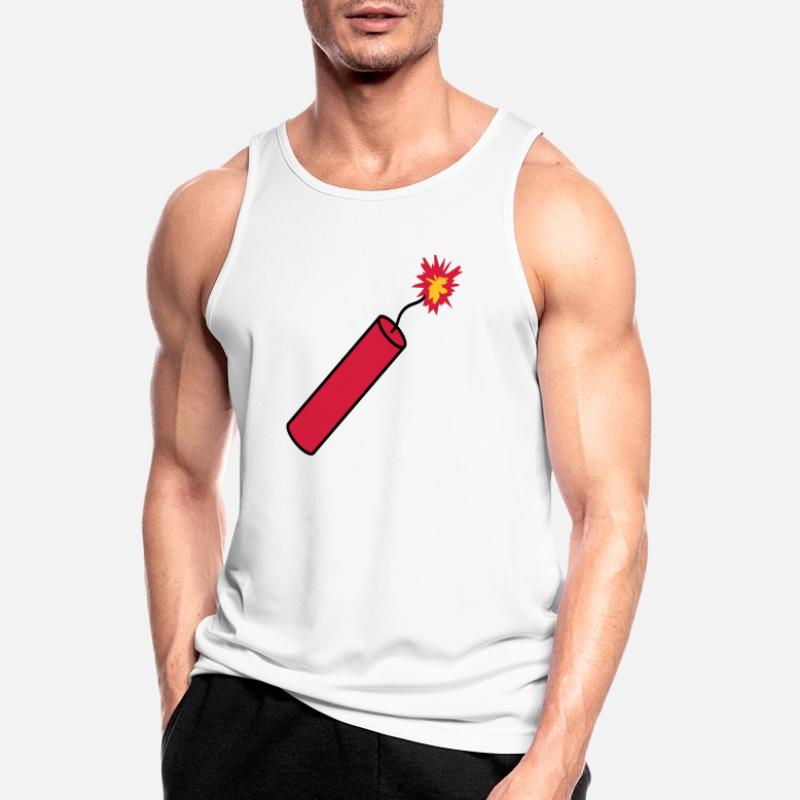 tige tnt dynamite explosion explosion explosion Débardeur respirant Homme