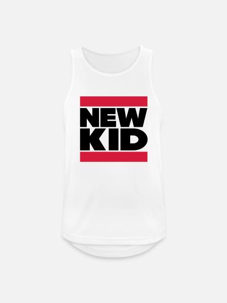 New Kid in Dubstep Look - Men's Breathable Tank Top - white