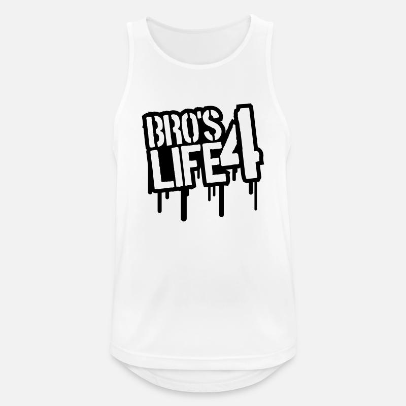 Cool Bros 4 Life Graffiti - Men's Breathable Tank Top - white