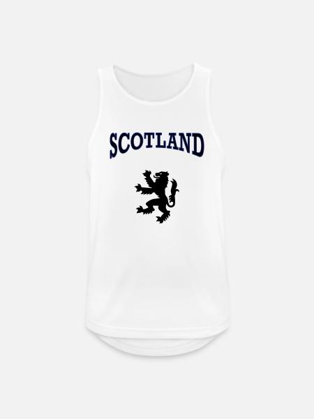 scotland - Men's Breathable Tank Top - white