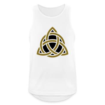 Celtic Knot, Triquetra, Patricks Day, Trinity - Men's Breathable Tank Top - white - Front - Nick (188cm)
