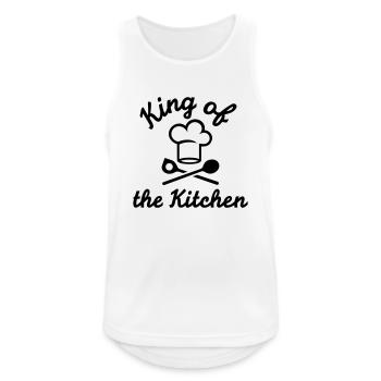King of the Kitchen - Men's Breathable Tank Top - white - Front - Nick (188cm)