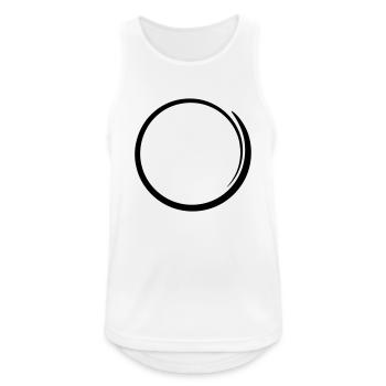 Kreis Rahmen - Männer Tank Top atmungsaktiv - Weiß - Vorne - Nick (188cm)