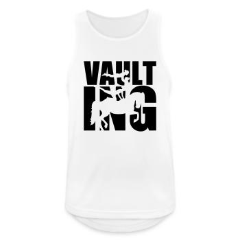 Vaulting - Men's Breathable Tank Top - white - Front - Nick (188cm)