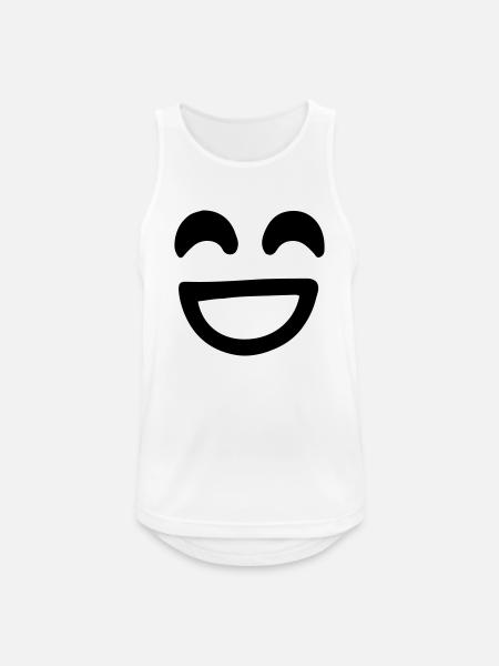 Smile Face Vector - Men's Breathable Tank Top - white
