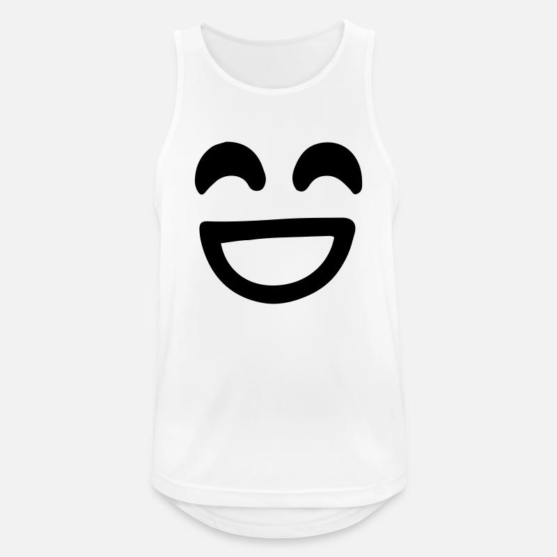 Smile Face Vector - Men's Breathable Tank Top - white