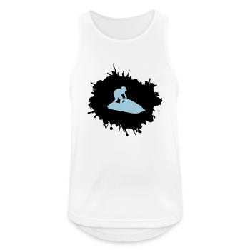 jet ski klecks - Männer Tank Top atmungsaktiv - Weiß - Vorne - Nick (188cm)